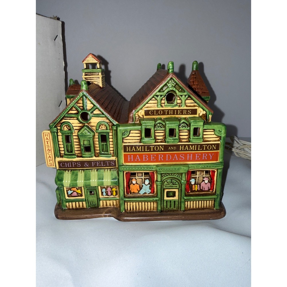 Schmid Charles Wysocki Hamilton Haberdashery Americana Celebration Village 1988